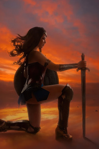 Wonder Woman Themyscira (750x1334) Resolution Wallpaper