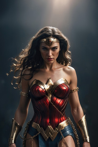 Wonder Woman Unstoppable Fury (1125x2436) Resolution Wallpaper