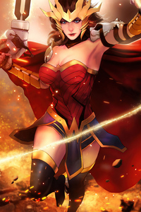 Wonder Woman Warrior 2020 (320x568) Resolution Wallpaper