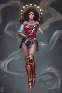 Wonder Woman With Sword 4k