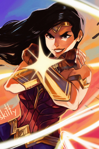 Wonder Woman Wrap 4k (640x1136) Resolution Wallpaper