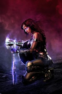 Wonder Woman X Strombreaker (1280x2120) Resolution Wallpaper