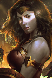 Wonder Woman4k New Art (240x320) Resolution Wallpaper