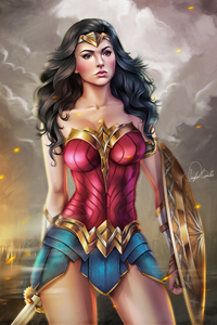 Wonderwoman 4k (640x960) Resolution Wallpaper