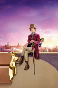 Wonka Movie 2023 5k (640x960) Resolution Wallpaper