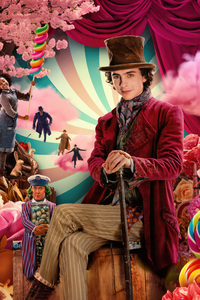 Wonka Movie 5k (1080x2160) Resolution Wallpaper
