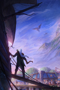 World Of Warcraft Game Art (240x400) Resolution Wallpaper