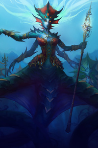 World Of Warcraft Queen Azshara 8k (720x1280) Resolution Wallpaper