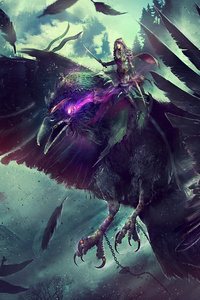 World Of Warcraft Raven Fantasy 4k