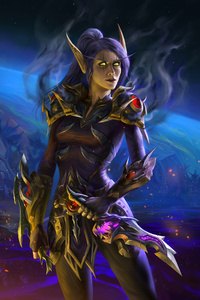 World Of Warcraft Senneria (240x400) Resolution Wallpaper