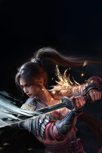 Wuchang Fallen Feathers (480x854) Resolution Wallpaper