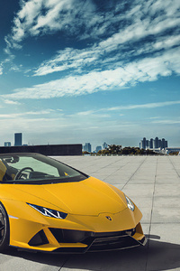 Yellow Lamborghini Outdoor