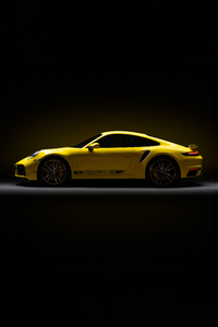 Yellow Porsche 911 (640x960) Resolution Wallpaper
