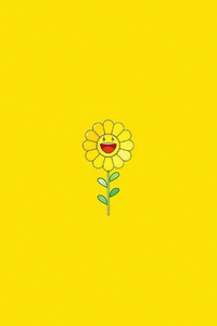 Yellow Sunflower Background (1080x1920) Resolution Wallpaper