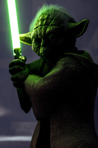 Yoda Star Wars Battelfront 2 8k (1440x2560) Resolution Wallpaper