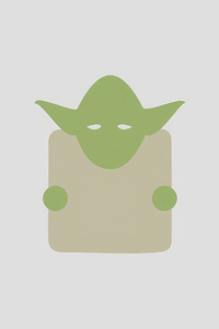 Yoda Star Wars Minimal Doddle 5k