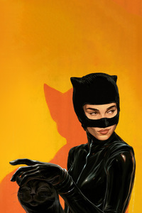 Zoe Kravitz Catwoman Elegance (240x320) Resolution Wallpaper